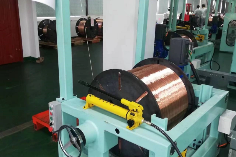 Horizontaler Spulenablauf für Kupferdraht Produktionslinie