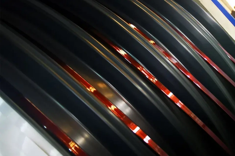 Kupferdraht aus Drahtziehmaschine in Produktionslinie