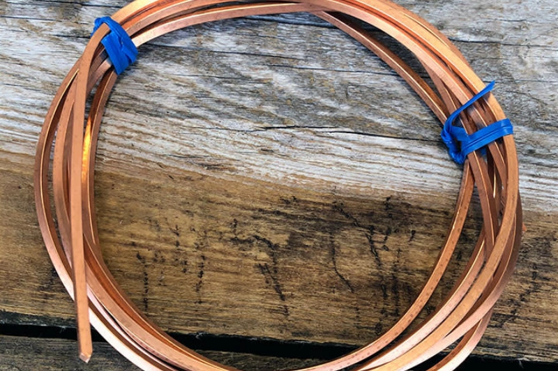 Kupferdraht nach dem Glühen im Glühofen für Drahtproduktion